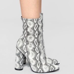 Snake Ankle Booties